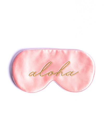 Aloha + Coral Silk Sleep Mask